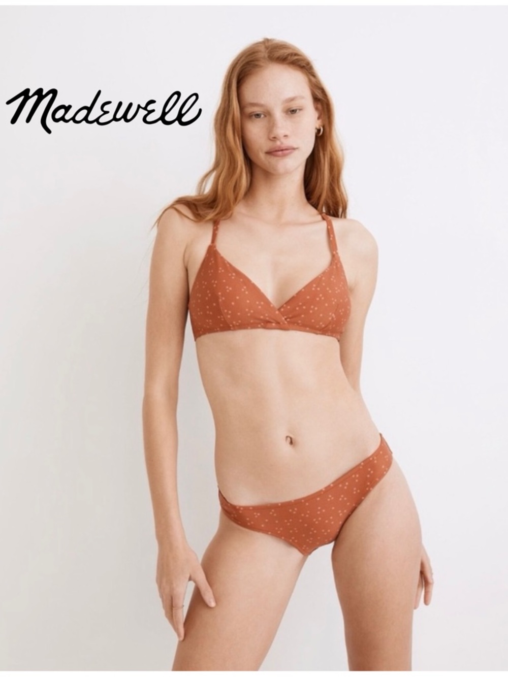 NWOT Madewell Second Wave Tie-Back Bikini Top and Classic Bottoms
